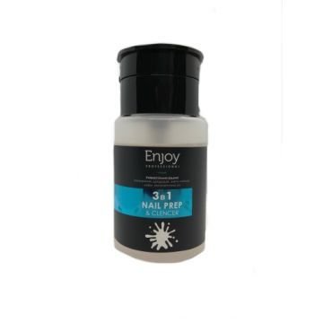 Обезжириватель ENJOY 3 в 1 "Nail prep & cleaner" 100 мл. с помпой Обезжириватель ENJOY 3 в 1 "Nail prep & cleaner" 100 мл. с помпой