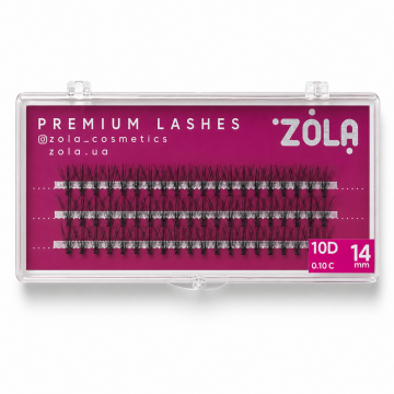 Профессиональные пучковые ресницы ZOLA Cluster Lashes 10D 