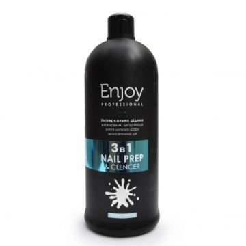 Обезжириватель ENJOY 3 в 1 "Nail prep & cleaner" 1000 мл. Обезжириватель ENJOY 3 в 1 "Nail prep & cleaner" 1000 мл.