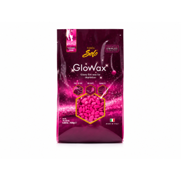 Плёночный воск ItalWax Solo Glowax «Cherry Pink», 400 г