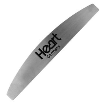 Профессиональная металлическая пилка-основа для ногтей HEART Half Metal Steel 