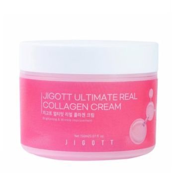 Jigott Ultimate Real Collagen Cream — Антивозрастной укрепляющий крем для лица с коллагеном Jigott Ultimate Real Collagen Cream — Антивозрастной укрепляющий крем для лица с коллагеном