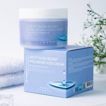Jigott Aura Secret Hyaluronic Acid Cream — Глубоко увлажняющий крем для лица с гиалуроновой кислотой Jigott Aura Secret Hyaluronic Acid Cream — Глубоко увлажняющий крем для лица с гиалуроновой кислотой