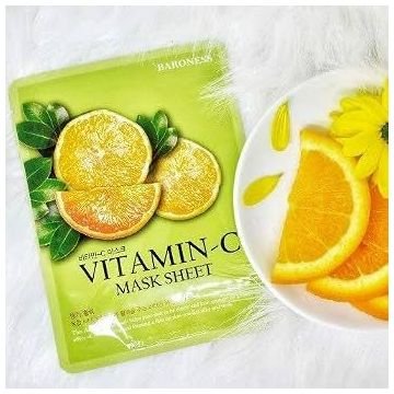 Baroness mask sheet Vitamin C Осветляющая тканевая маска для лица с витамином C Baroness mask sheet Vitamin C Осветляющая тканевая маска для лица с витамином C