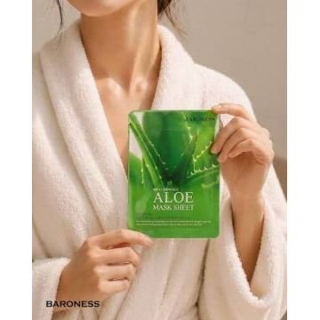 Baroness Aloe Mask Sheet — Успокаивающая тканевая маска для лица с экстрактом алоэ вера Baroness Aloe Mask Sheet — Успокаивающая тканевая маска для лица с экстрактом алоэ вера