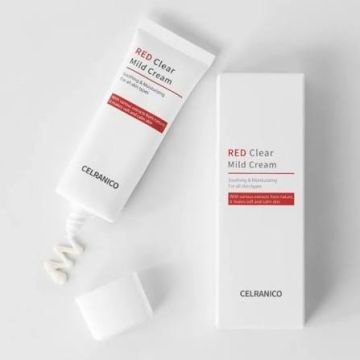 CELRANICO Red Clear Mild Cream — Успокаивающий корейский крем для чувствительной и проблемной кожи