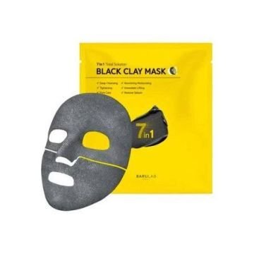 BARULAB 7in1 Total Solution Black Clay Mask — Инновационная очищающая глиняно-тканевая маска с черной глиной и углем BARULAB 7in1 Total Solution Black Clay Mask — Инновационная очищающая глиняно-тканевая маска с черной глиной и углем