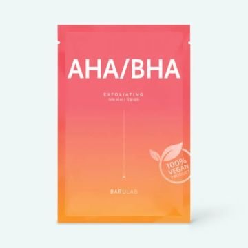 BARULAB The Clean Vegan Mask - AHA/BHA — Обновляющая отшелушивающая веганская тканевая маска для лица BARULAB The Clean Vegan Mask - AHA/BHA — Обновляющая отшелушивающая веганская тканевая маска для лица