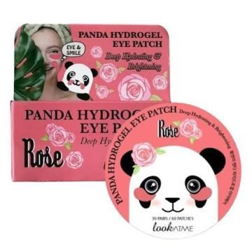 Гидрогелевые патчи для глаз с экстрактом розы LookAtMe Panda Hydro-gel Eye Patch (ROSE) (60 шт. / 30 пар)