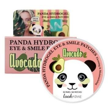 Гидрогелевые патчи для глаз с экстрактом авокадо LookAtMe Panda Hydro-gel Eye Patch (AVOCADO) (60 шт. / 30 пар) 