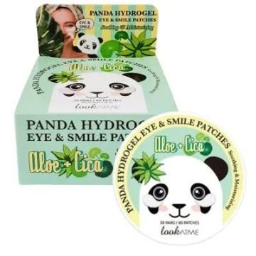 Гидрогелевые патчи для глаз с алоэ и центеллой LookAtMe Panda Hydro-gel Eye Patch (ALOE & CICA) (60 шт. / 30 пар) Гидрогелевые патчи для глаз с алоэ и центеллой LookAtMe Panda Hydro-gel Eye Patch (ALOE & CICA) (60 шт. / 30 пар)