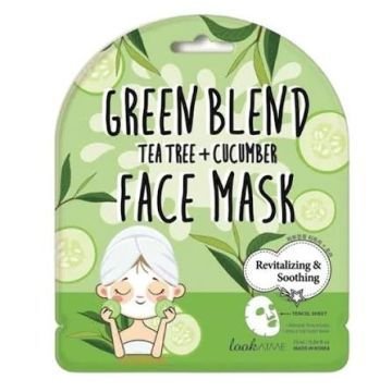 Тканевая маска для лица с зеленым комплексом LookAtMe Green Blend Face Mask Тканевая маска для лица с зеленым комплексом LookAtMe Green Blend Face Mask