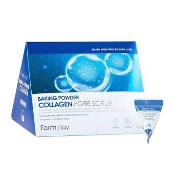 Скраб для лица с содой и коллагеном FarmStay Baking Powder Collagen Pore Scrub (7 г) Скраб для лица с содой и коллагеном FarmStay Baking Powder Collagen Pore Scrub (7 г)