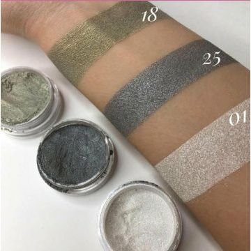 Пигмент/тени для век / Pigment Powder 25 Metal Silver