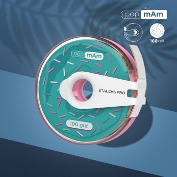Сменный файл-лента белый papmAm с клипсой 100 грит STALEKS EXPERT
