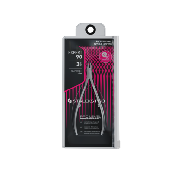 Кусачки профессиональные для кожи STALEKS EXPERT 90 3 mm