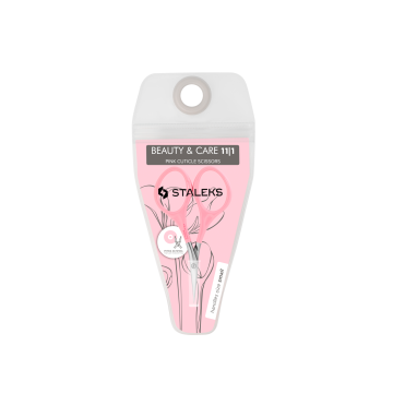 Ножницы для кутикулы STALEKS BEAUTY and CARE 11 TYPE 1 розовые