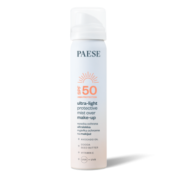 Ultra-light protective mist over make-up SPF 50
