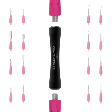 Ручка лопатки черная Staleks Combo UNIQ 10b для сменных рабочих частей Ручка лопатки черная Staleks Combo UNIQ 10b для сменных рабочих частей