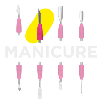 Пушер для маникюра скошенный Staleks Pro Combo UNIQ 12 сменная часть лопатки Пушер для маникюра скошенный Staleks Pro Combo UNIQ 12 сменная часть лопатки